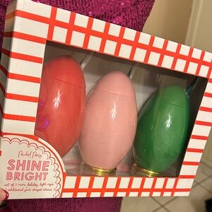 Packed Party Festive Mini Light Bulb Cups - Red, Pink, Green